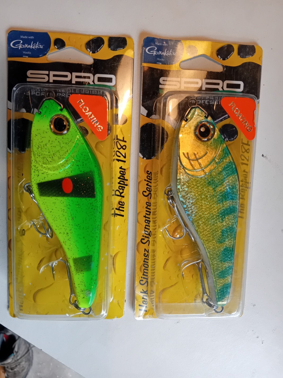 2x Spro Rapper oude kleuren. kunstaas, Watersport en Boten, Ophalen of Verzenden, Overige typen