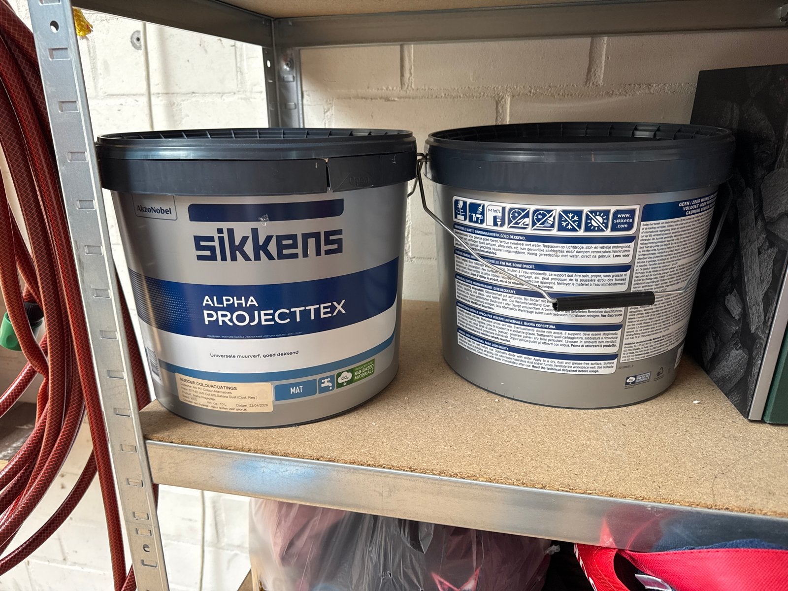 Sikkens Alpha Projecttex Muurverf - kleur; Sahara Dust, Ophalen, Overige kleuren, Nieuw, Verf