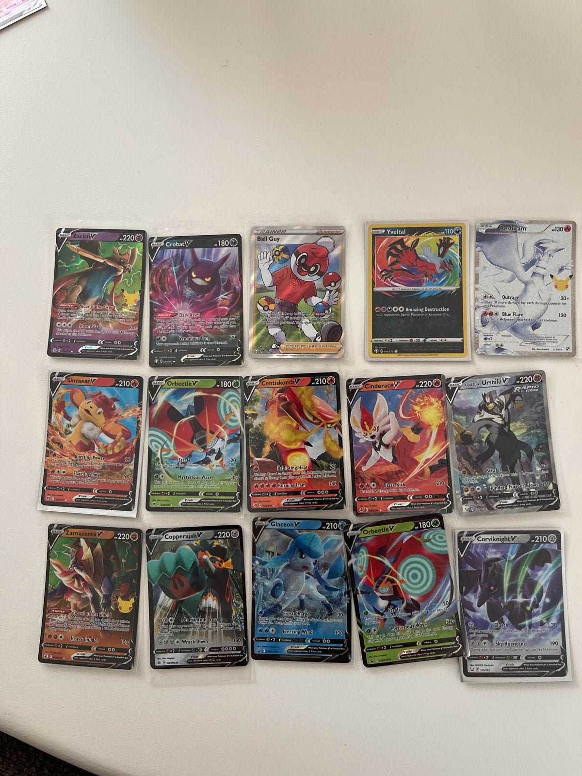 Grote collectie Pokémon V kaarten - 15 stuks, Ophalen of Verzenden, Zo goed als nieuw, Meerdere kaarten