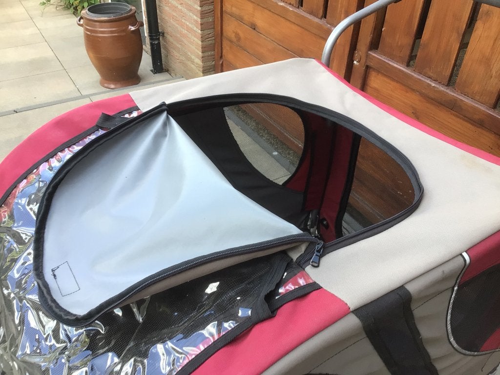 Hondenbuggy en fietskar in 1, Ophalen, Gebruikt