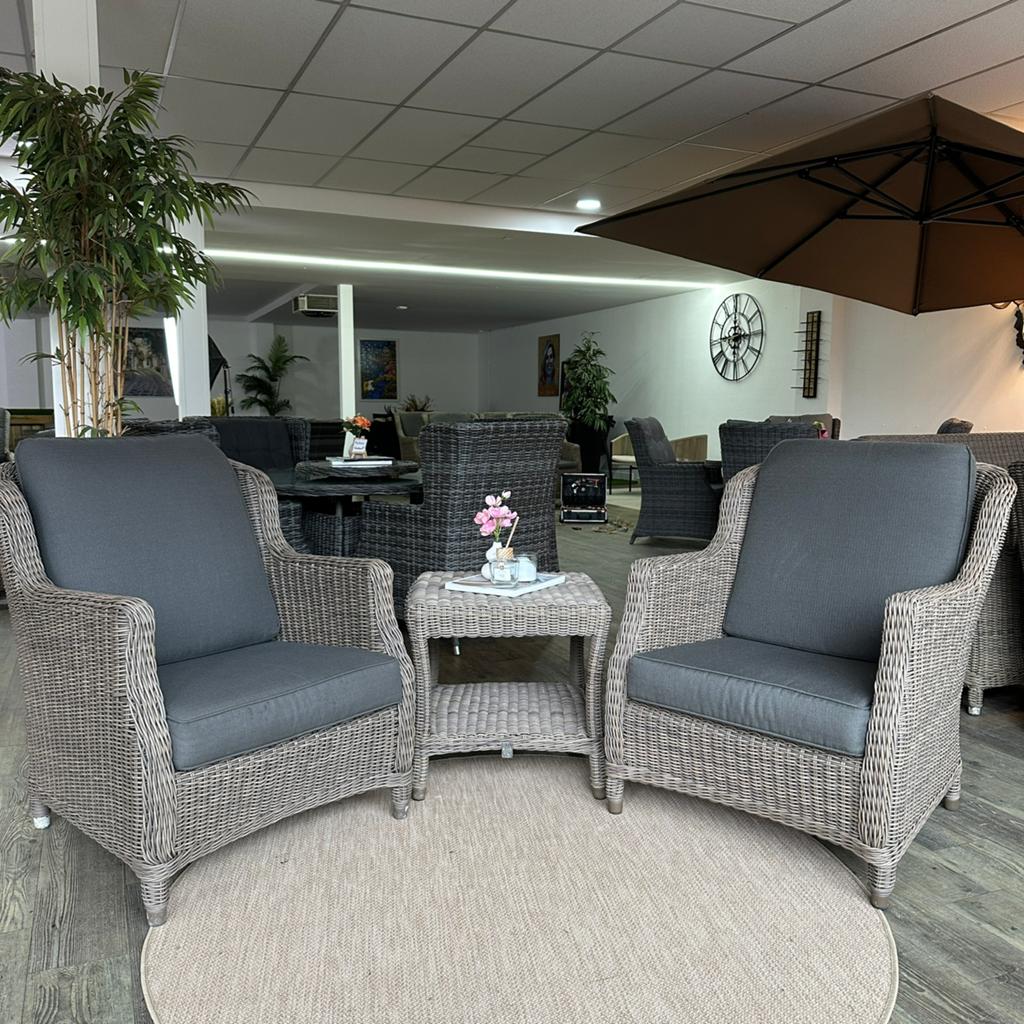 4 Seasons Outdoor Brighton Pure Fauteuils  – ZGAN, 2 zitplaatsen, Verzenden, ., Zo goed als nieuw
