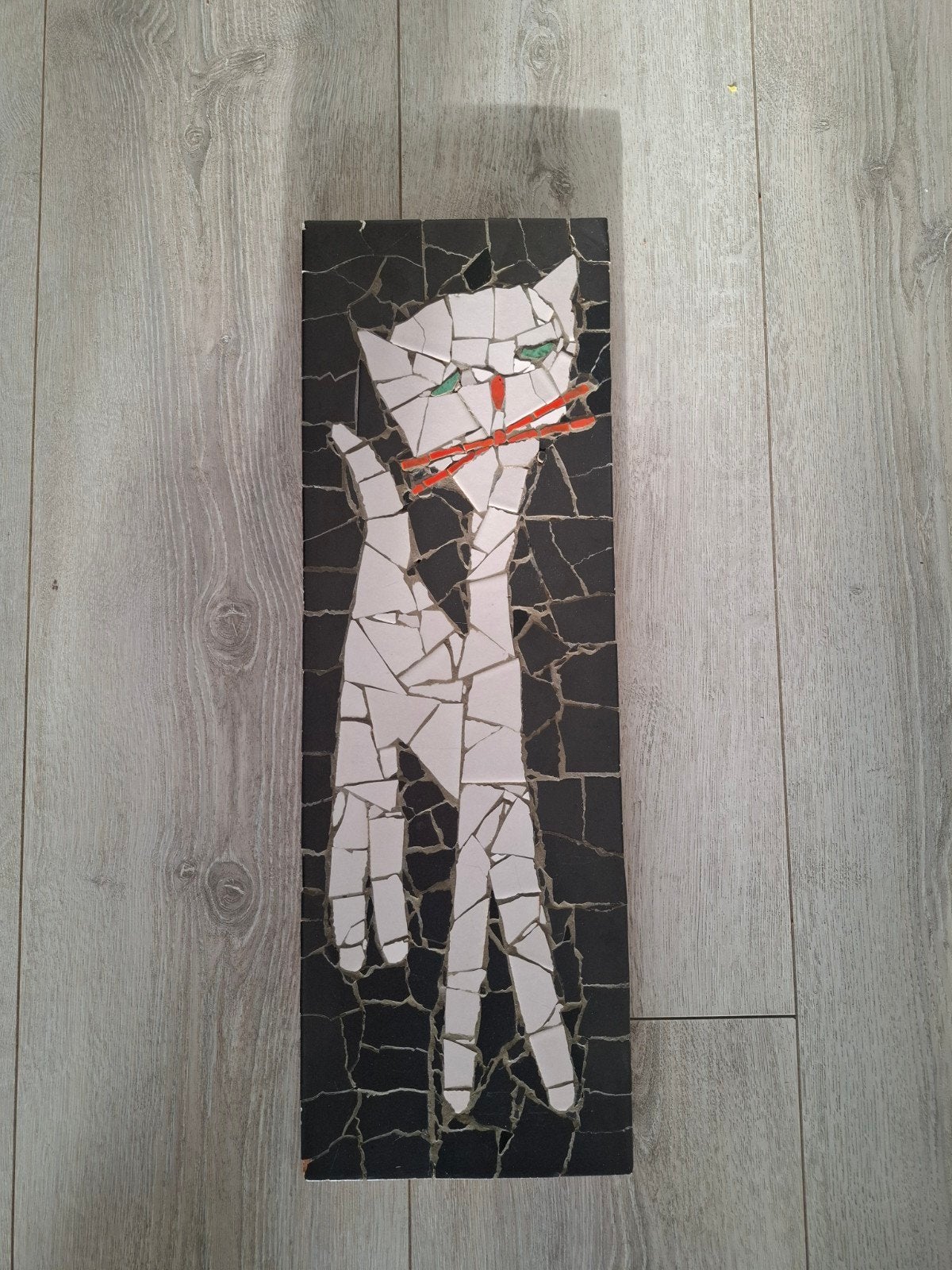 Retro, mooie mozaïek van kat, Ophalen of Verzenden, Huis en Inrichting