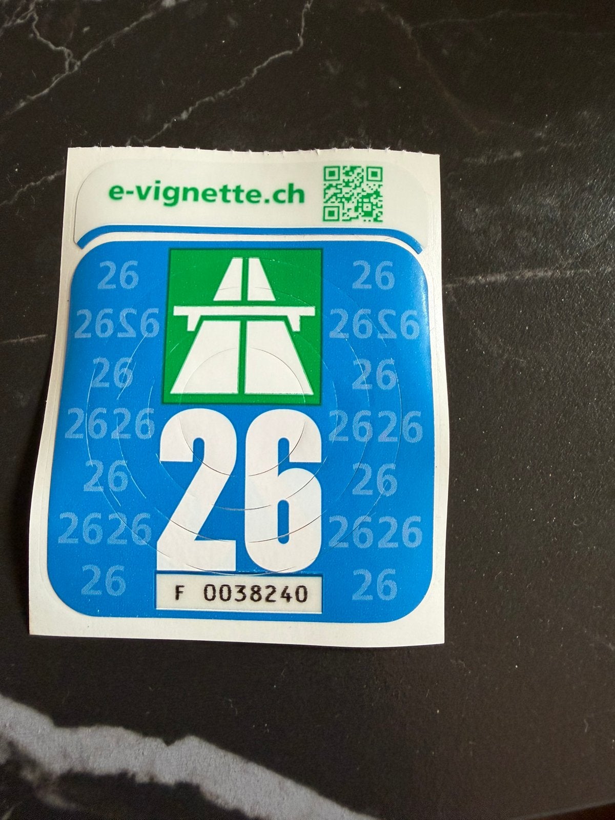 Autovignet Zwitserland 2026, Tickets en Kaartjes, Autovignetten, Eén persoon