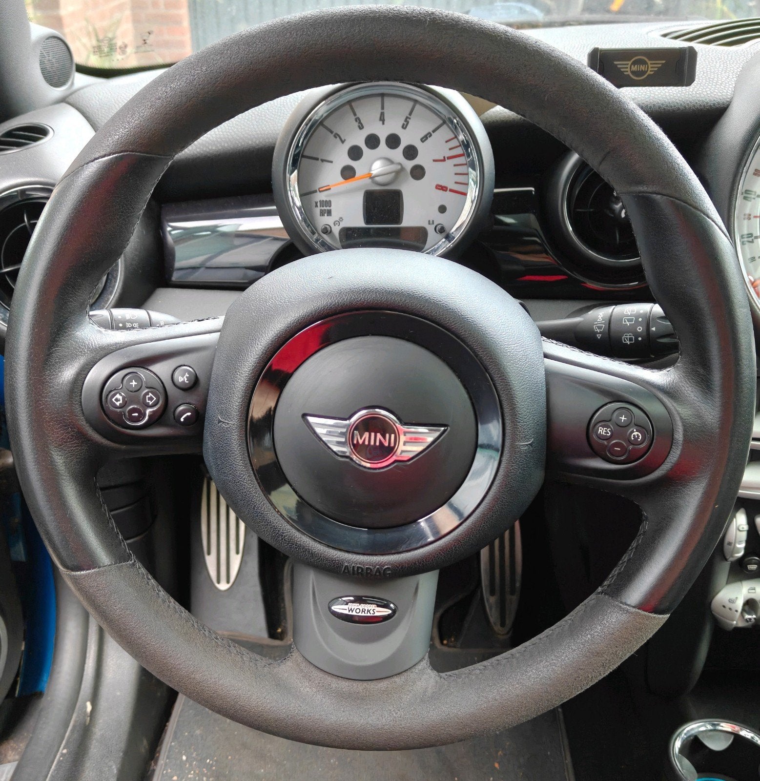 Origineel Mini JCW Stuur Compleet Leer Alcantara R56, Ophalen of Verzenden, Mini
