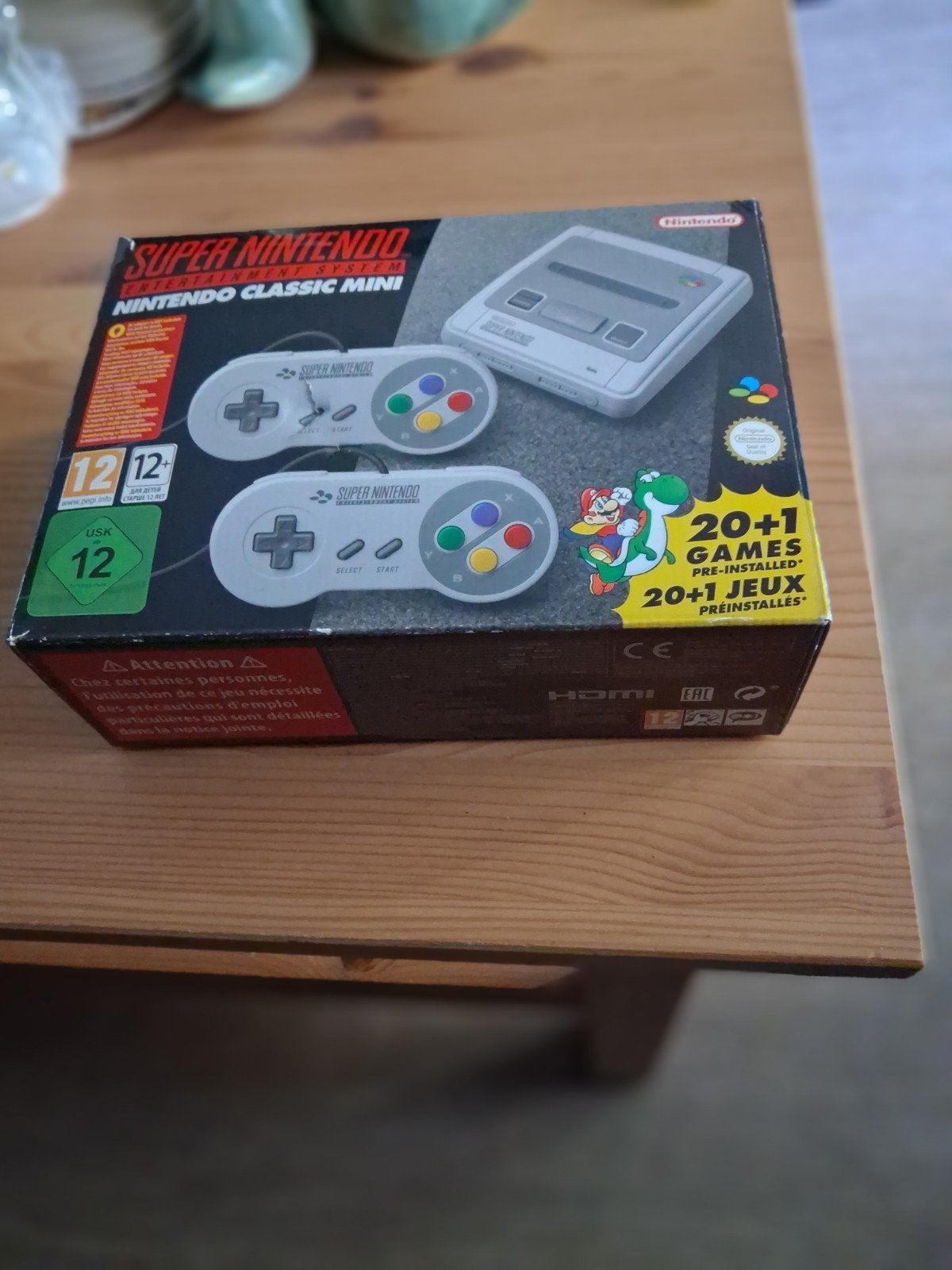 supernintendo classic mini, Spelcomputers en Games, Ophalen, Zo goed als nieuw, Met 2 controllers, Met games