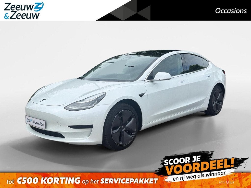 Tesla Model 3 Standard RWD Plus 60 kWh 87,8% SoH | 448Km Act, Auto's, Tesla, Automaat, Gebruikt, Zwart, Wit