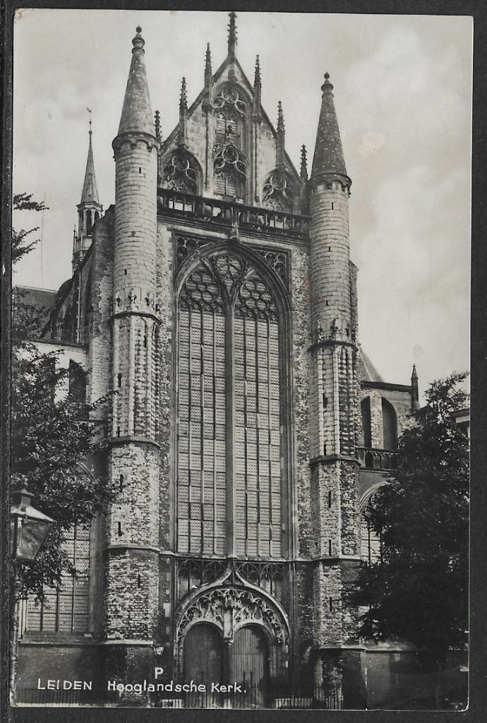 668 Leiden, Hooglandsche Kerk, Ophalen of Verzenden, Voor 1920, Gelopen, Zuid-Holland