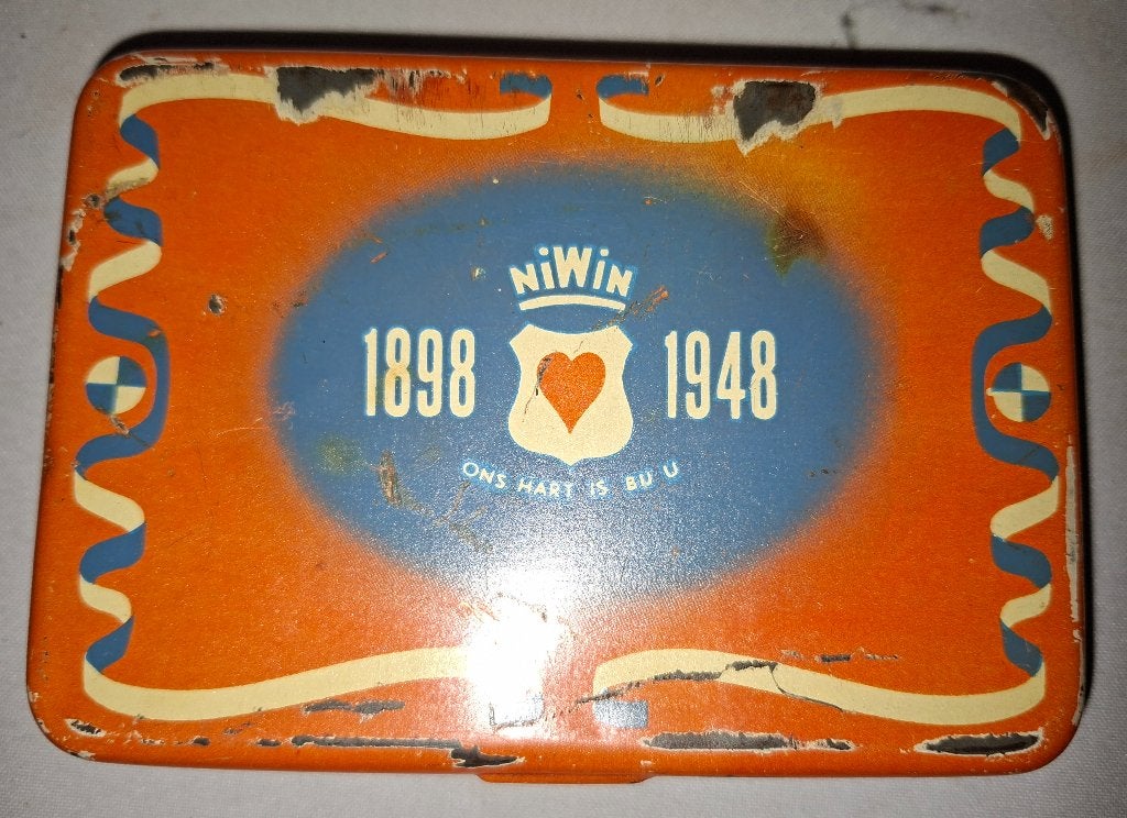 Blikje: Nationale Inspanning Welzijnsverzorging Indië, NIWIN, Verzamelen, Ophalen of Verzenden, Landmacht, Nederland, Overige typen