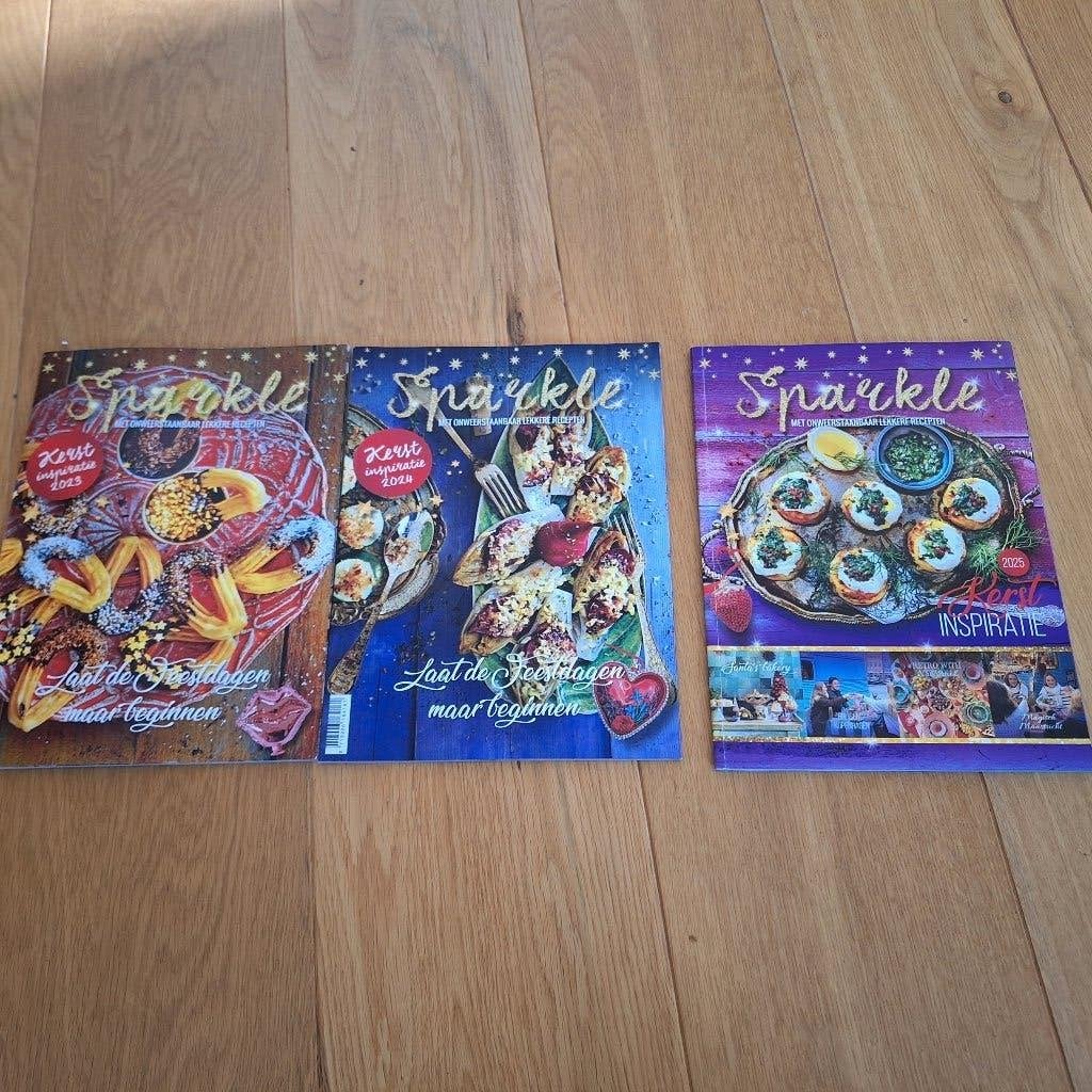 3x tijdschrift Sparkle voor recepten voor de kerstdagen, Ophalen of Verzenden, 1980 tot heden, Tijdschrift