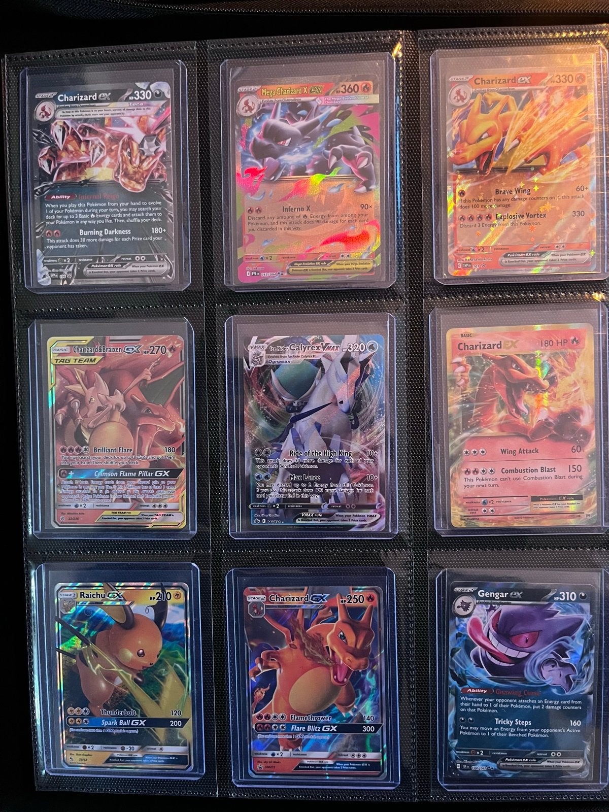 Pokémon Kaarten, Raichu, Gengar, Charizard, Ophalen of Verzenden, Zo goed als nieuw, Meerdere kaarten