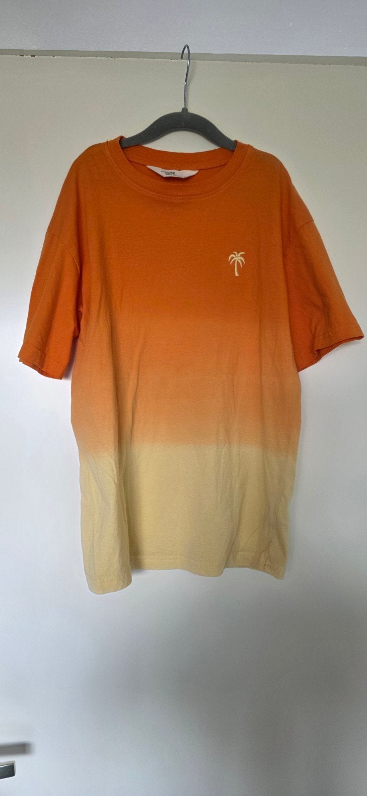 H&M Jongens T-shirt Oranje Maat 134, Kinderen en Baby's, Kinderkleding | Maat 146, Gebruikt, H&M, Ophalen of Verzenden, Shirt of Longsleeve