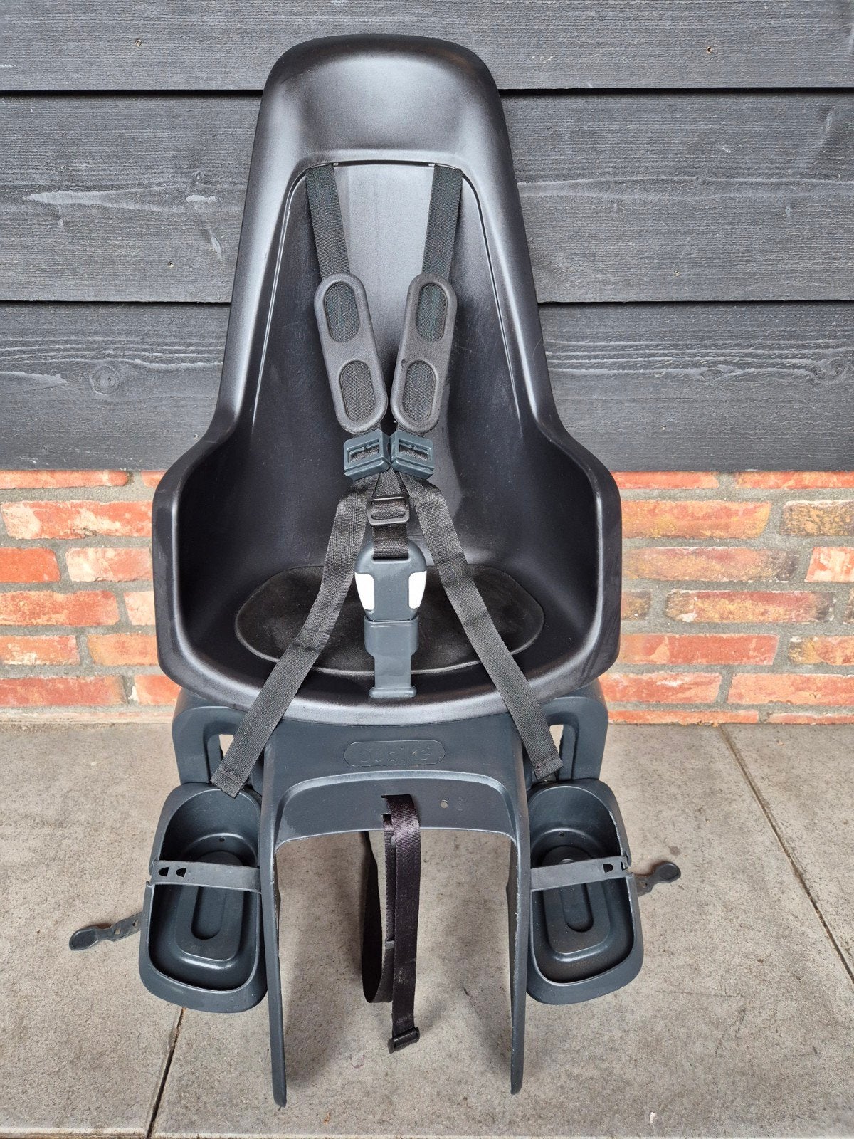 Bobike One Maxi EB D fietsstoeltje achter zwart, Fietsen en Brommers, Fietsaccessoires | Fietsstoeltjes, Ophalen, Gebruikt