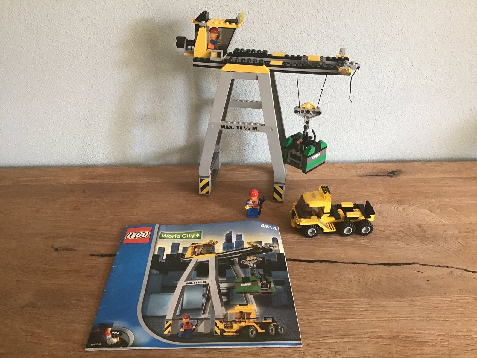 Lego world City 4514 - Cargo Crane, Kinderen en Baby's, Speelgoed | Duplo en Lego, Ophalen of Verzenden, Gebruikt