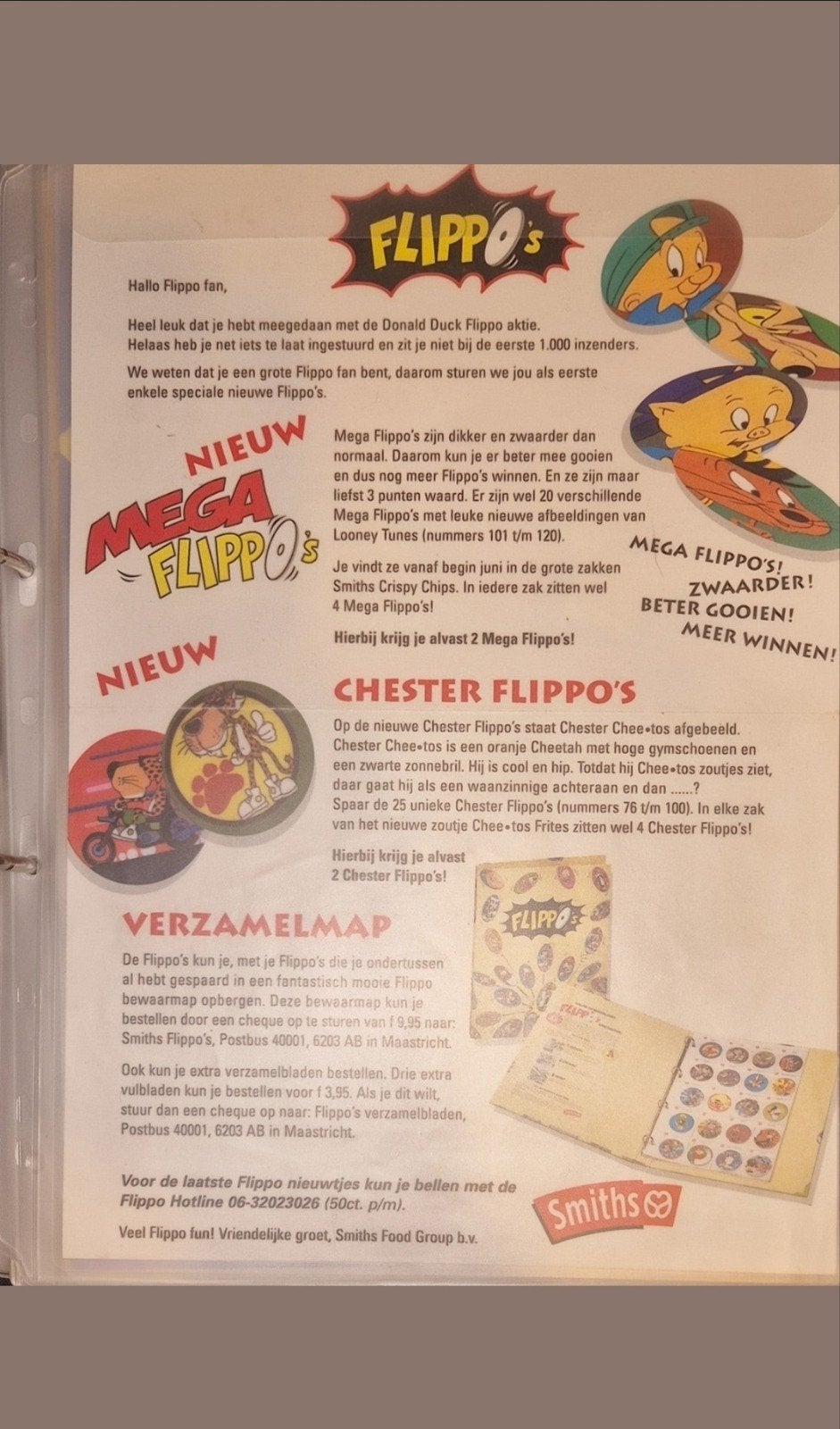 Gezocht! Flippo reclame flyer mega flippo's, Ophalen of Verzenden, Mega, Losse flippo's