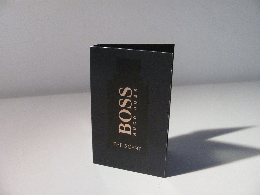 Hugo Boss - The Scent parfum proefje / sample, Verzamelen, Ophalen of Verzenden, Nieuw, Proef of Tester, Gevuld
