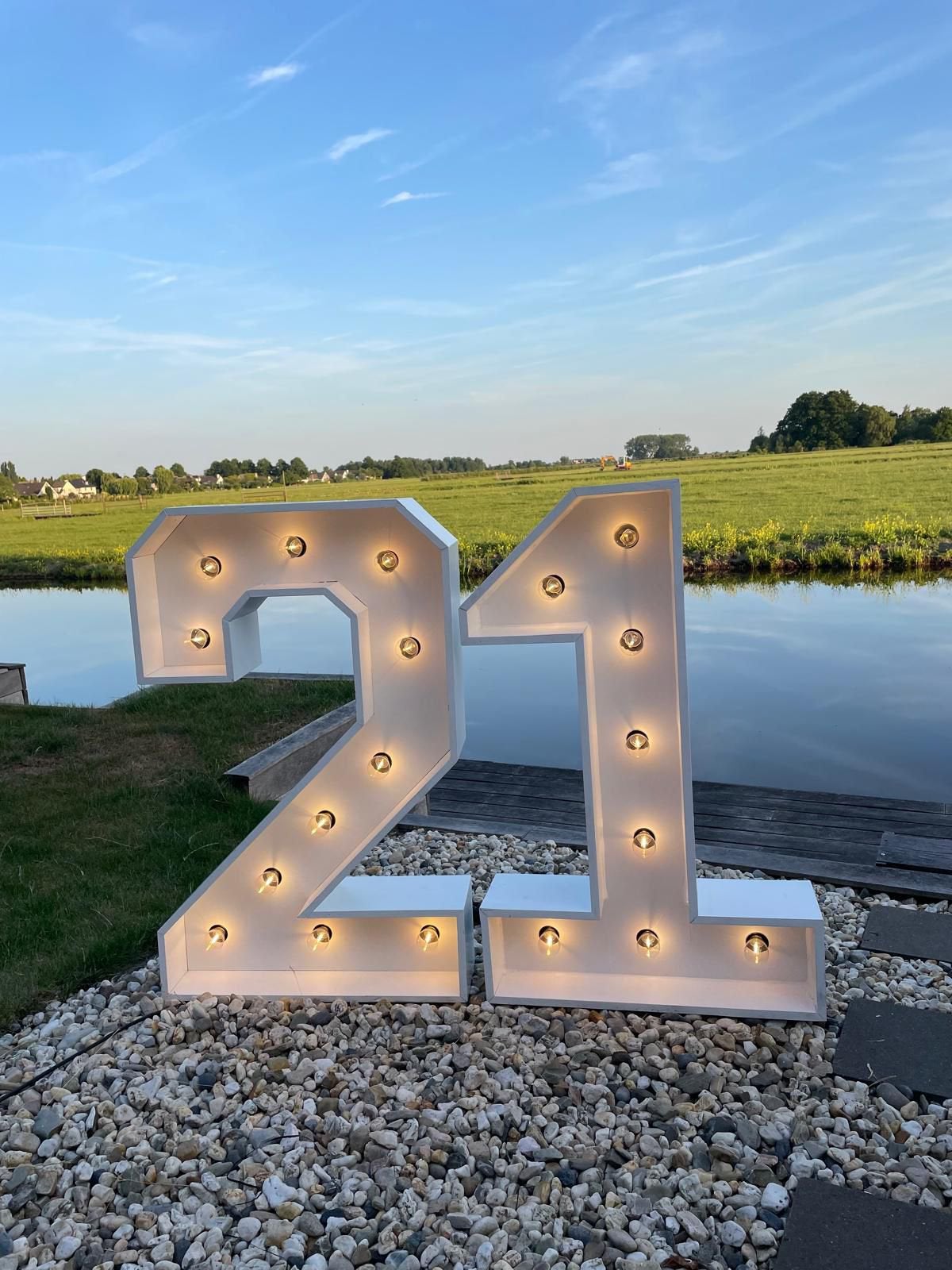 Licht cijfers, Ophalen, Zo goed als nieuw, Verjaardag