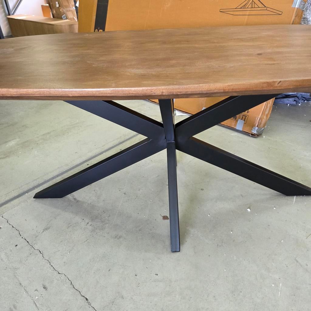 Deens Ovale Eettafel Jesper Mangohout 180 cm, Ophalen