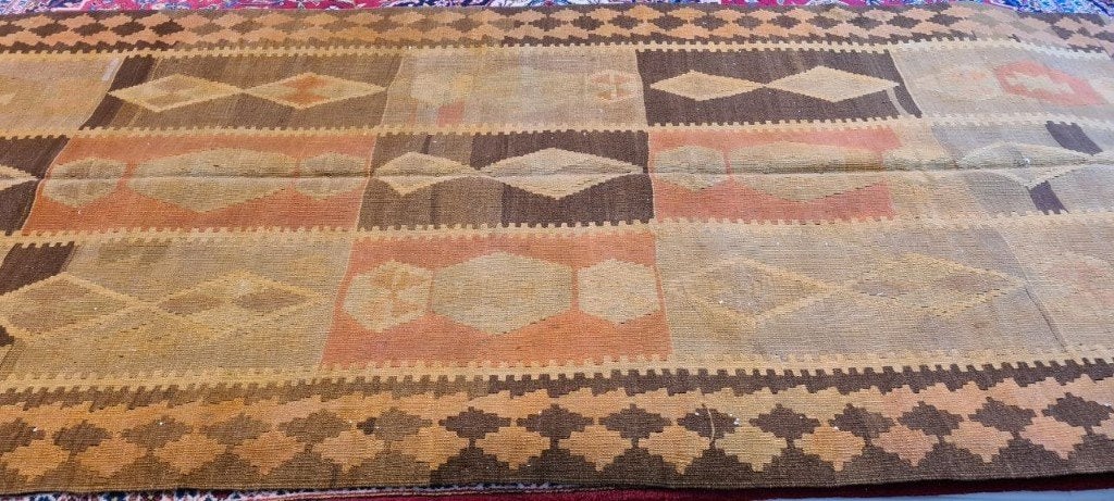 Antiek Kaukasisch kelim 339 x 135/Vloerkleed/Perzisch tapijt, Ophalen of Verzenden