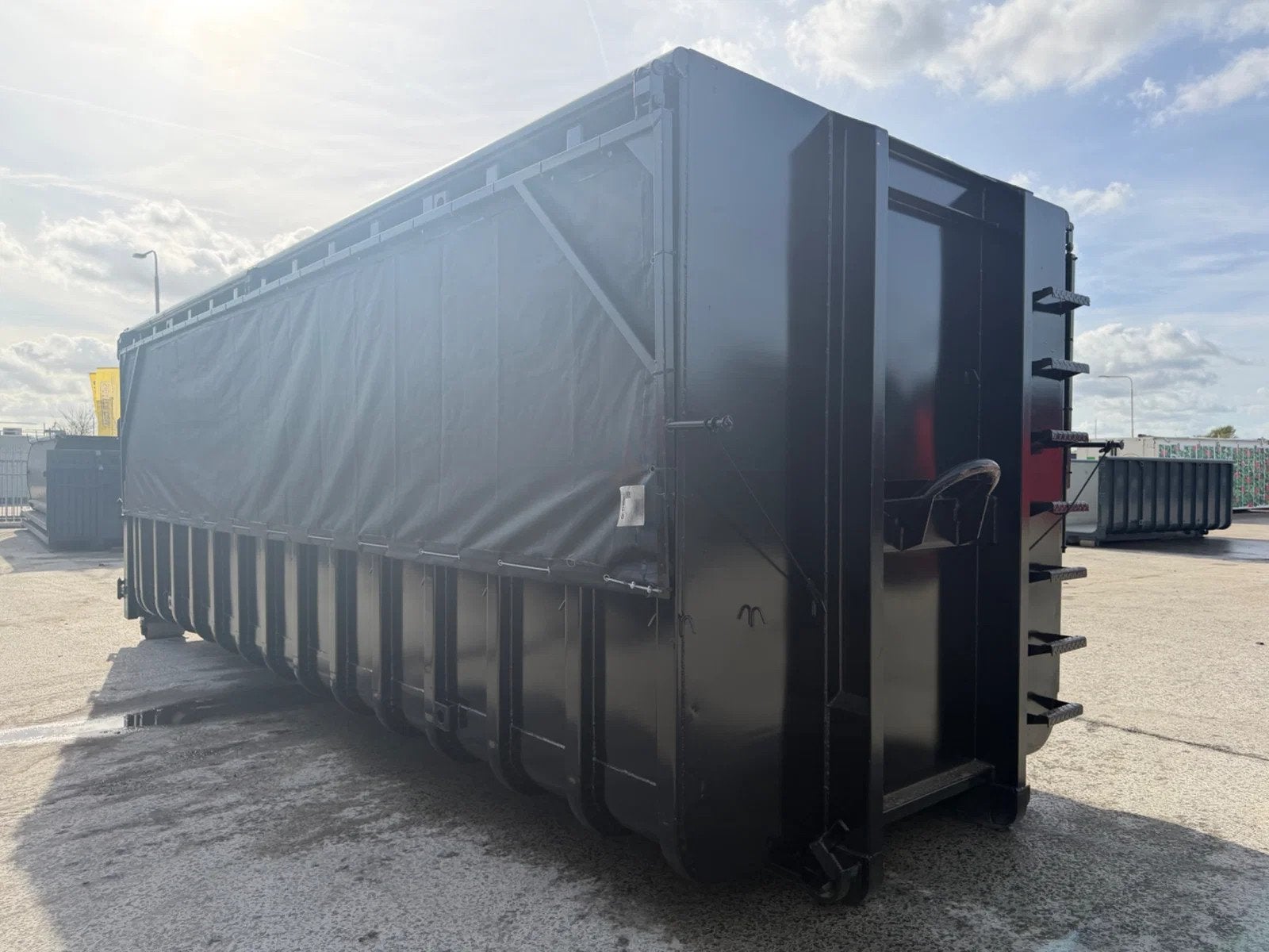 Sidalco 40m3 klapnet container ral 9005 (bj 2026)