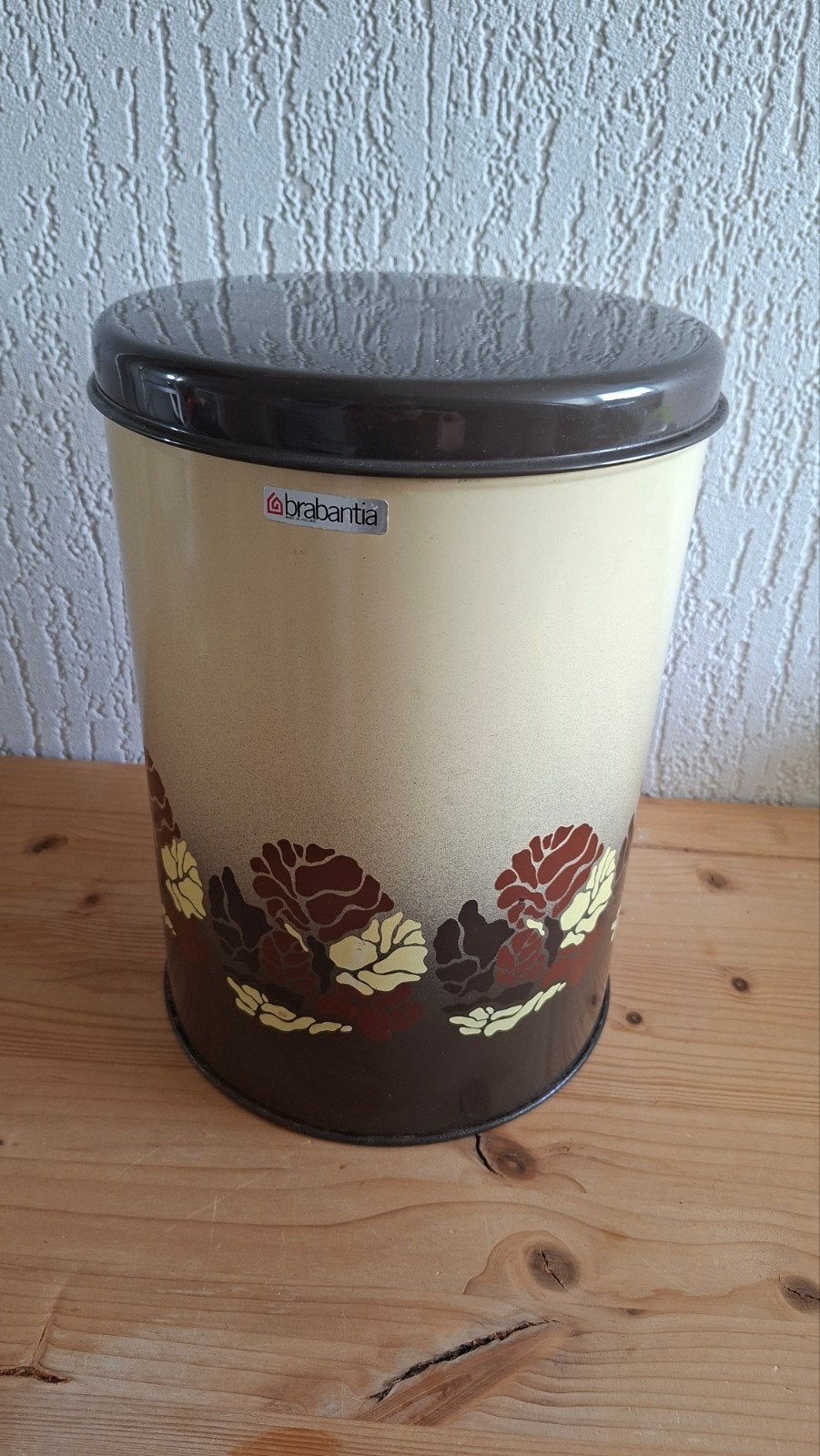 Vintage  Grote Brabantia voorraadbus uit de serie Batique., Verzamelen, Blikken, Ophalen, Gebruikt, Overige
