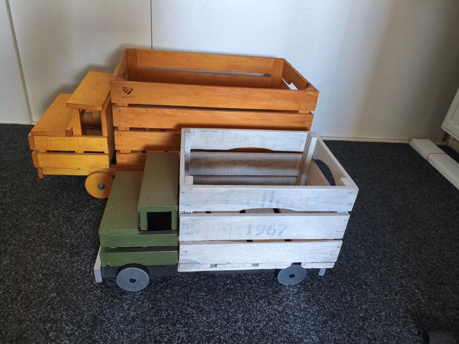 unieke vrachtwagens plantenbakken, Ophalen, Hout, Tuin