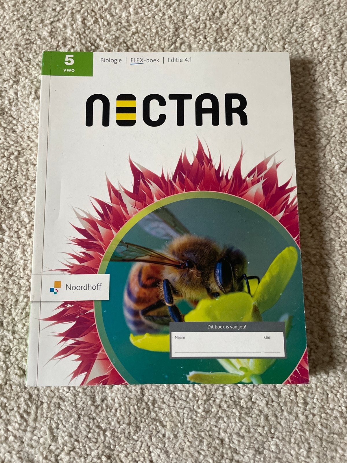Nectar Biologie 5 vwo FLEX-boek Editie 4.1, Ophalen of Verzenden, Beta, Gelezen, Overige niveaus