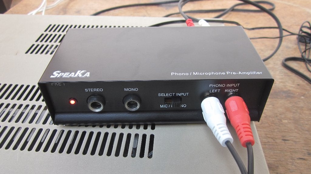 SpeaKa BT26 PRE 1 Phono / Microphone Pre-Amplifier, Ophalen of Verzenden, Gebruikt, Platenspeler-onderdeel, Overige merken