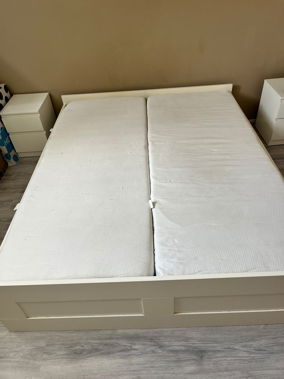 2x1 persoons matras met afneembare hoes, Ophalen, Gebruikt, 90 cm, Eenpersoons
