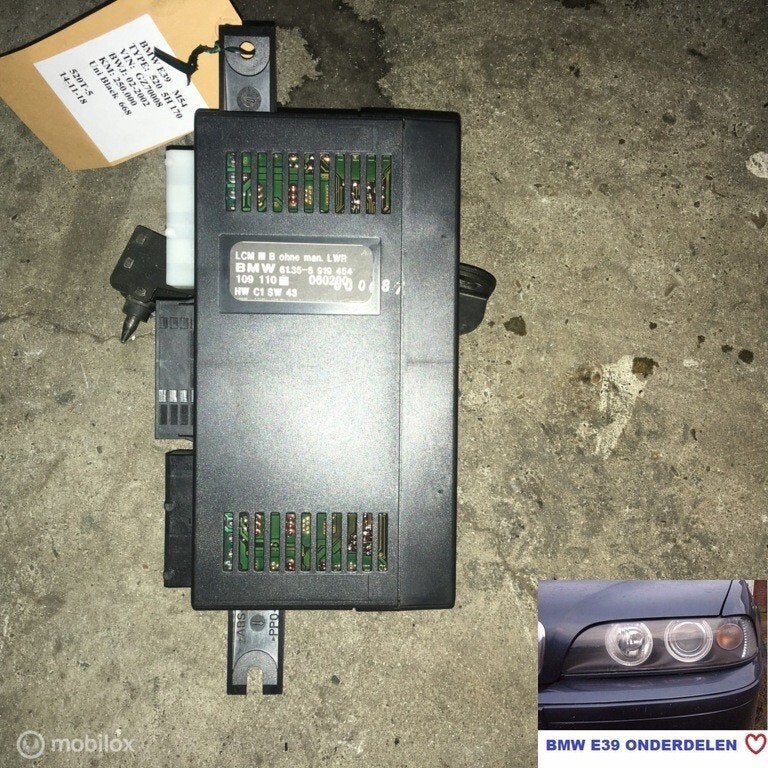 BMW E39,  5-serie  LCM  lichtmodule Lichtcomputer, Gebruikt, Ophalen of Verzenden, BMW, BMW