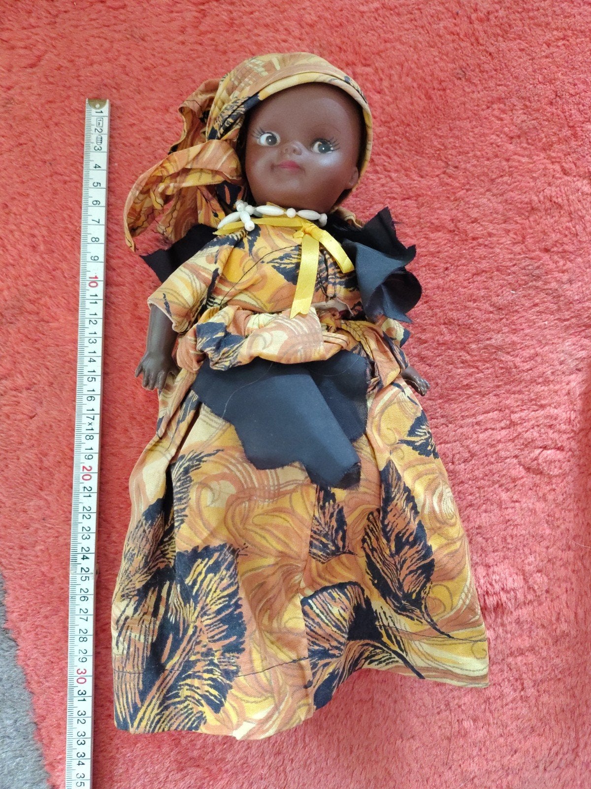 Surinaamse Kotomisi Pop - 37 cm - Traditionele Kleder, Ophalen of Verzenden