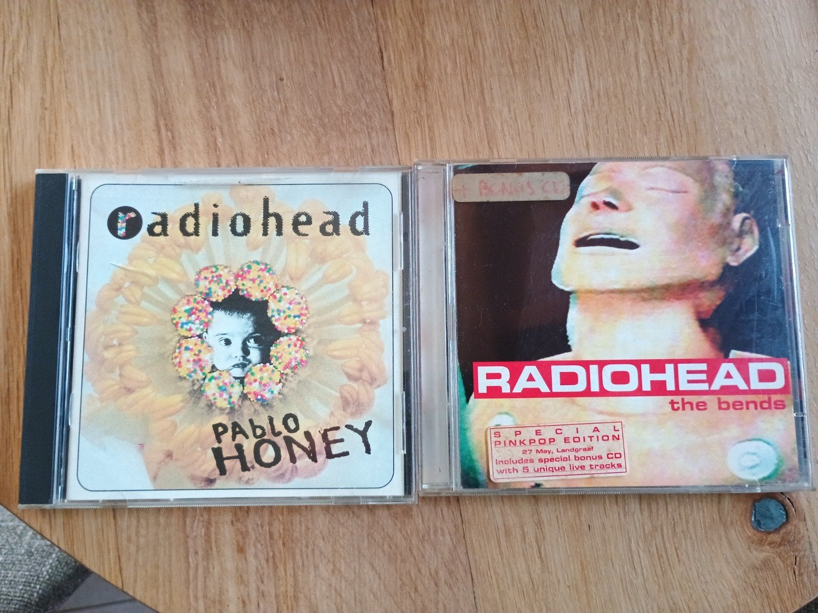 Radiohead CD's: Pablo Honey, The Bends, My Iron Lung, Rock, Gebruikt, Met bonustracks, Ophalen of Verzenden