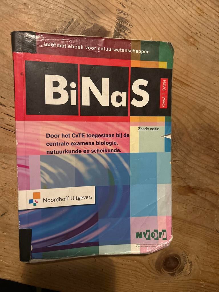 BiNaS zesde editie havo/vwo, Boeken, Studieboeken en Cursussen, Gelezen, Overige niveaus, Beta, Ophalen of Verzenden