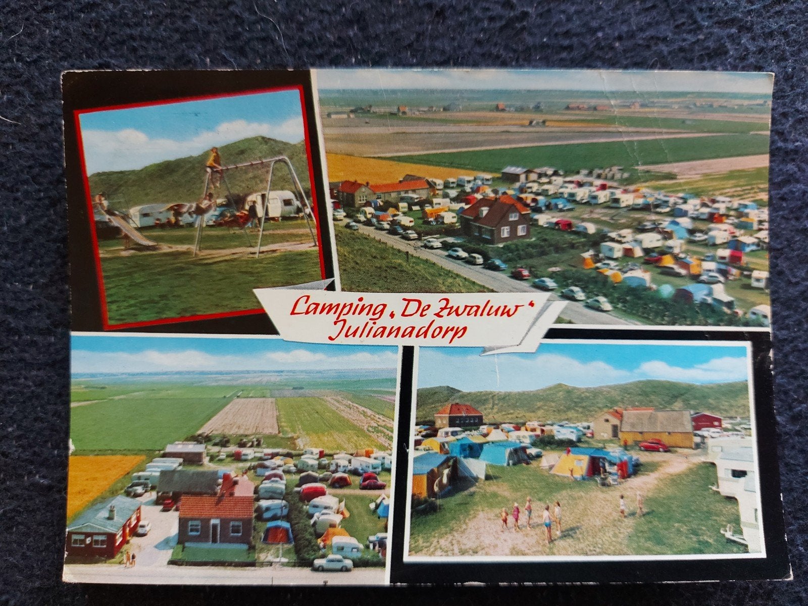 Ansichtkaart Camping De Zwaluw Julianadorp, Ophalen of Verzenden, 1960 tot 1980, Gelopen, Noord-Holland