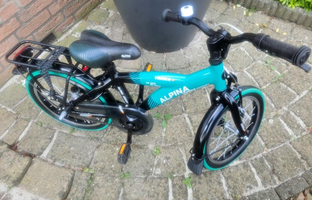 ZGAN 16 inch Alpina Yabber nw model logo+ slot+verlichting, Fietsen en Brommers, Fietsen | Jongens, Ophalen, Terugtraprem, Alpina  yabber