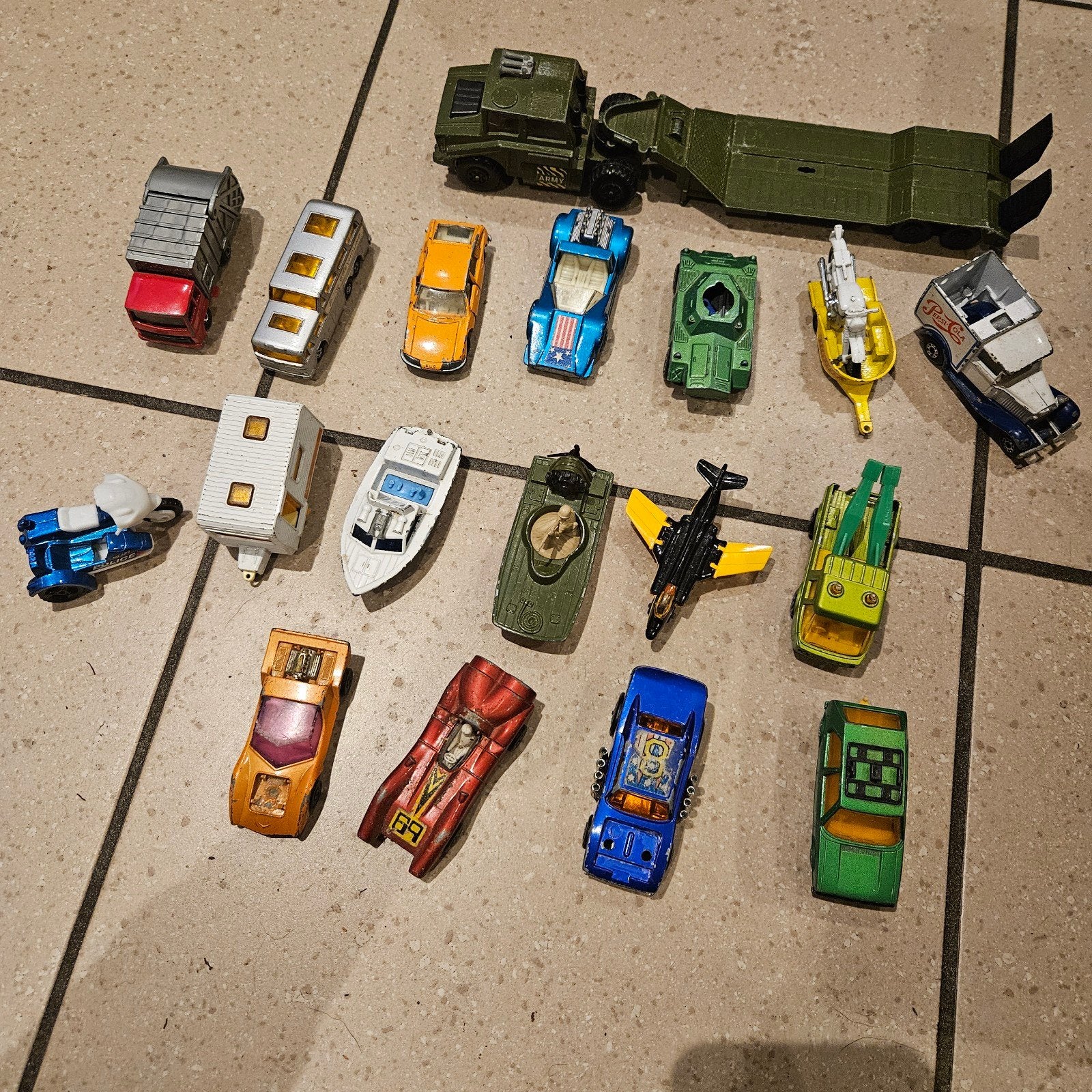 Matchbox speelgoedauto's en vrachtwagens - Grote collectie, Ophalen of Verzenden, Gebruikt