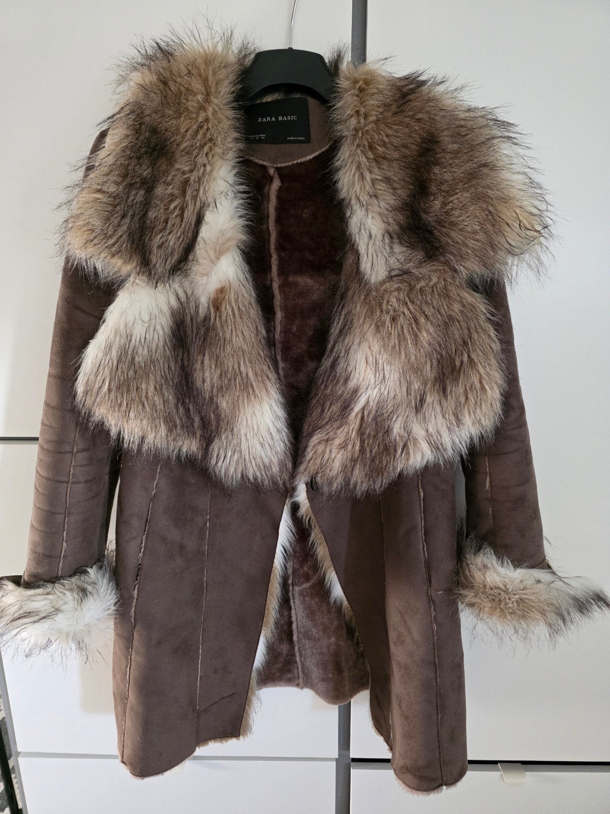 Zara dames jas imitatie bont maat M, Kleding | Dames, Jassen | Winter, Maat 38/40 (M), Bruin, Zara, Ophalen of Verzenden