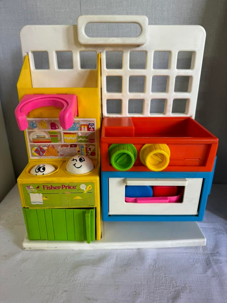 Vintage keukentje Fisher Price, Ophalen of Verzenden, Speelset