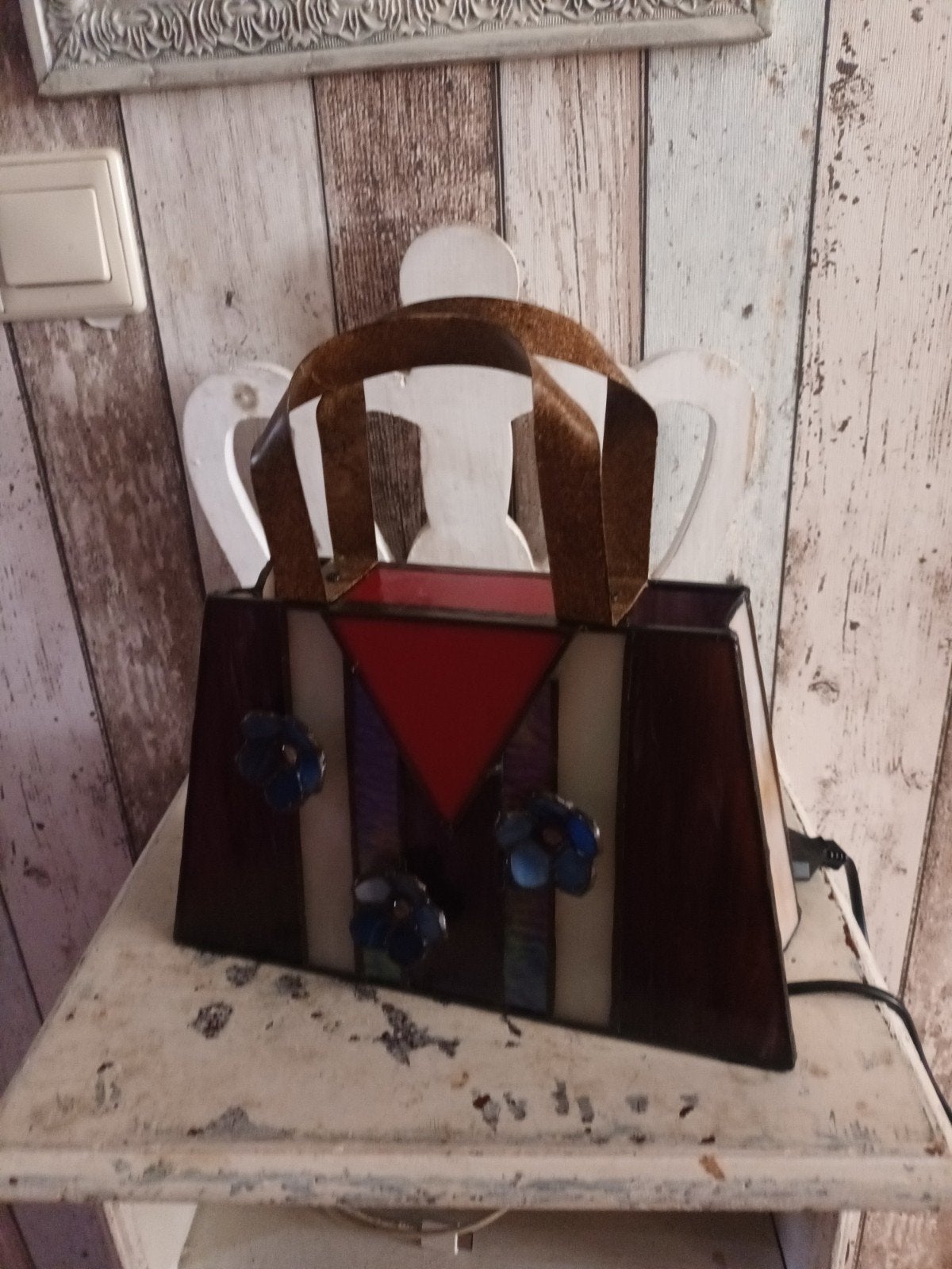 Tiffany lamp handtas, Ophalen, Tiffany lamp, E14 (klein), Handgemaakt