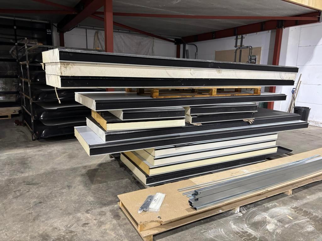 Sandwich platen zwart, Doe-het-zelf en Verbouw, Metalen, Ophalen, Zo goed als nieuw