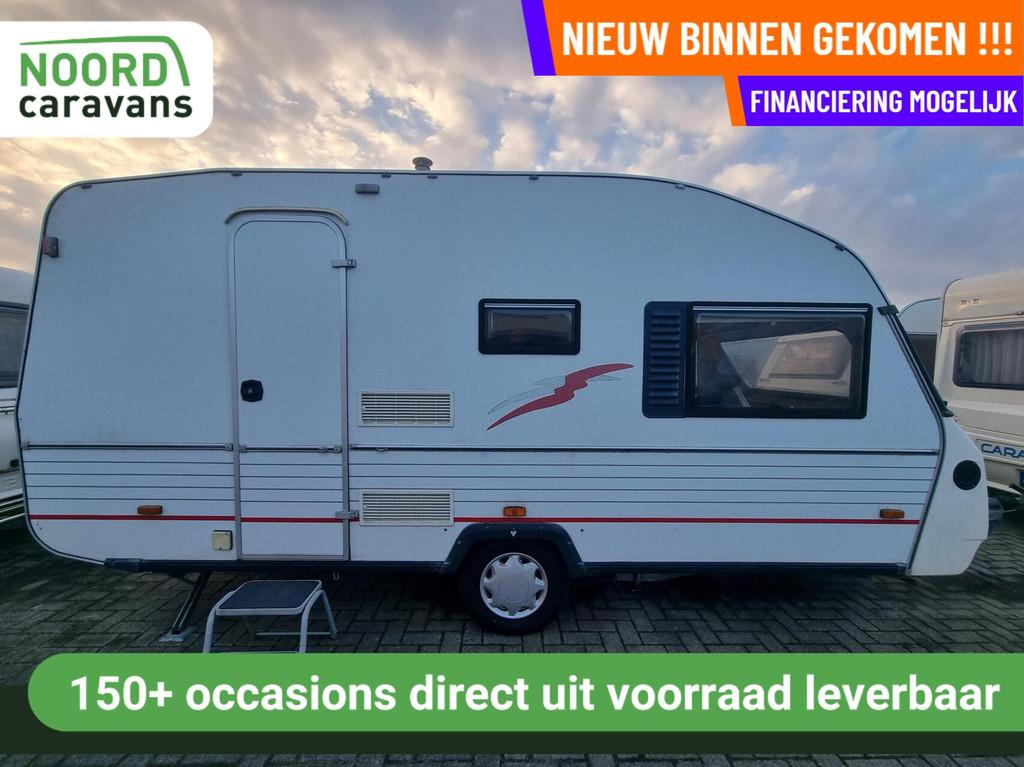 SOLIFER GOLDIE 470 ENKELE BEDDEN+VOORTENT+LUIF, Caravans en Kamperen, Caravans, Solifer, Bedrijf, 6 tot 7 meter, Radio