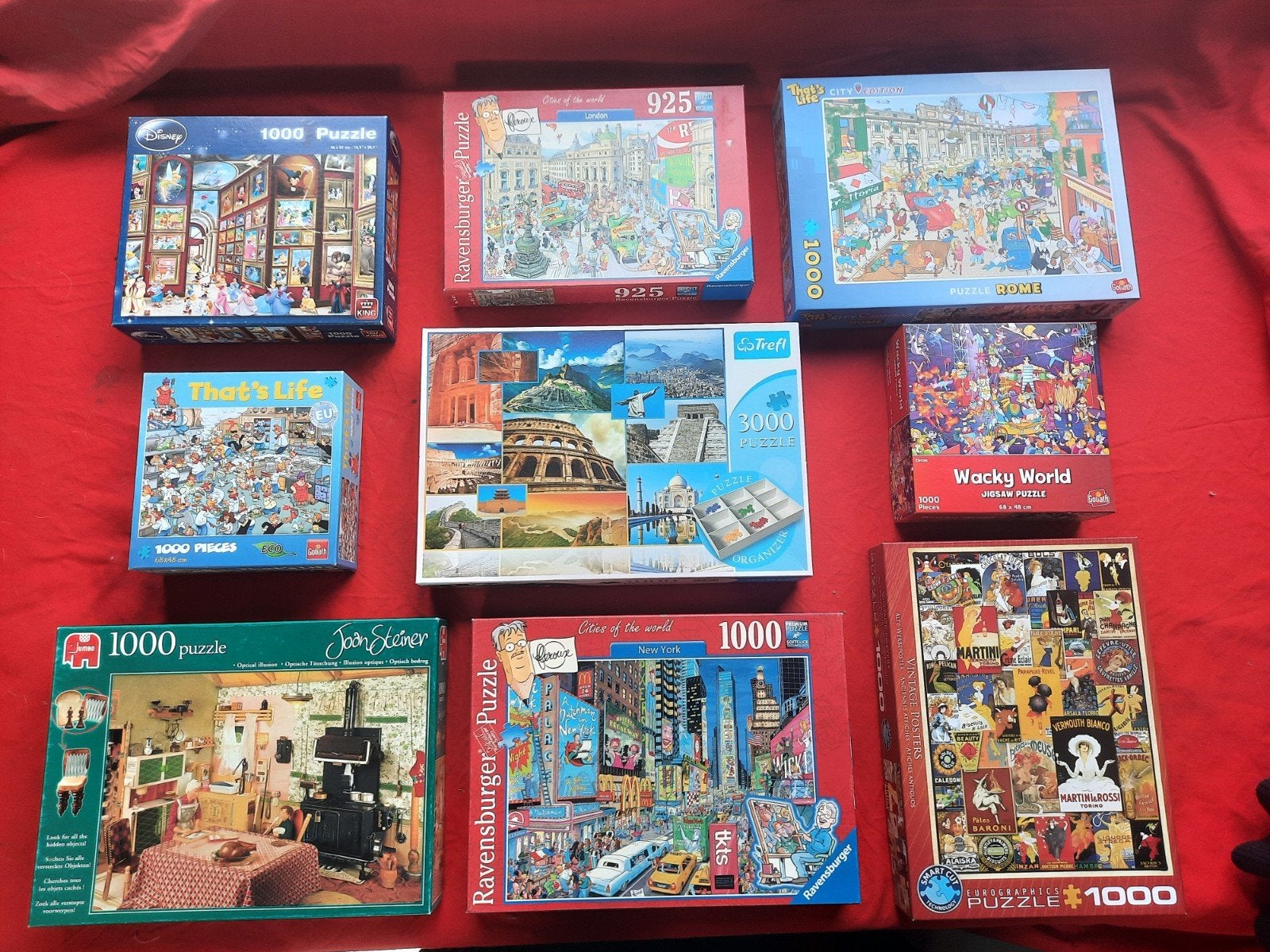 puzzels ,1000 stukjes,  vanalleswat, Ophalen, 500 t/m 1500 stukjes, Zo goed als nieuw