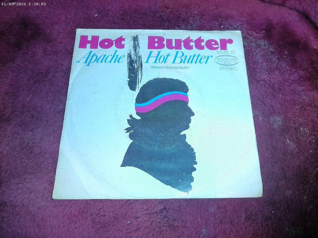 Hot Butter - Apache / Hot Butter, Gebruikt, Fotohoes, 7 inch, Ophalen of Verzenden