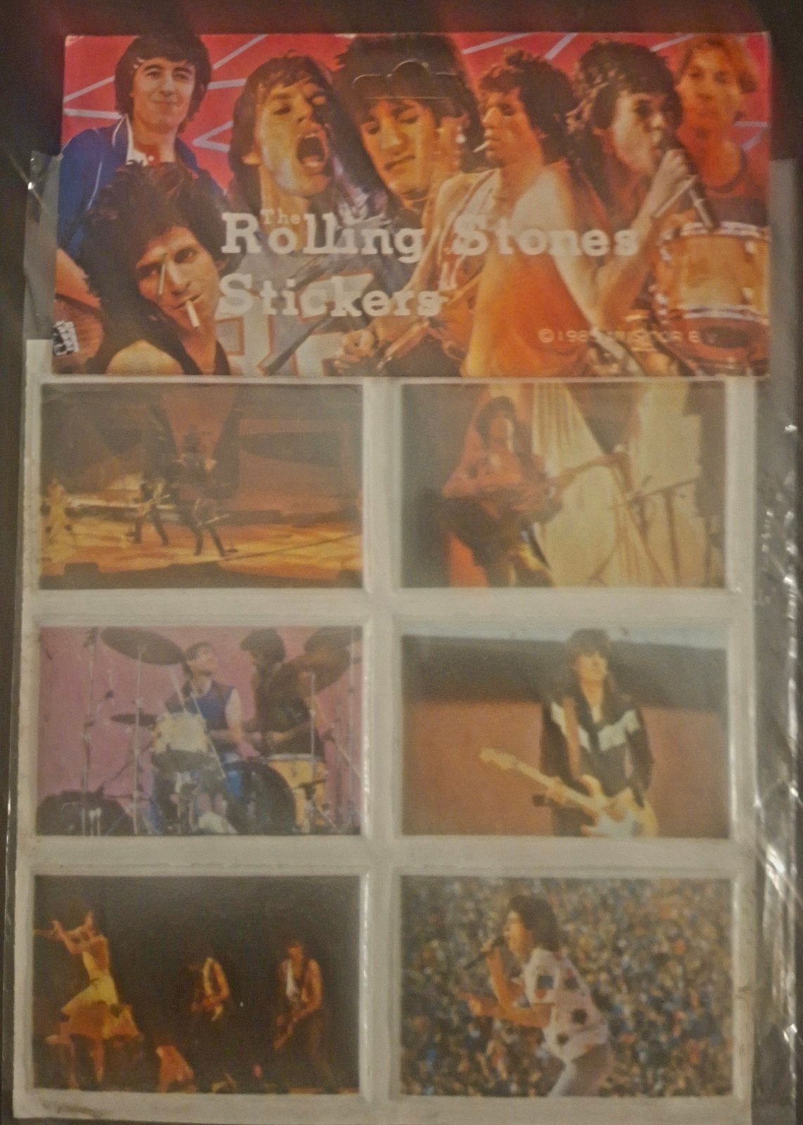 The Rolling Stones Stickers 1982 - Vintage Collectie, Verzamelen, Ophalen of Verzenden, Gebruikt, Overige typen