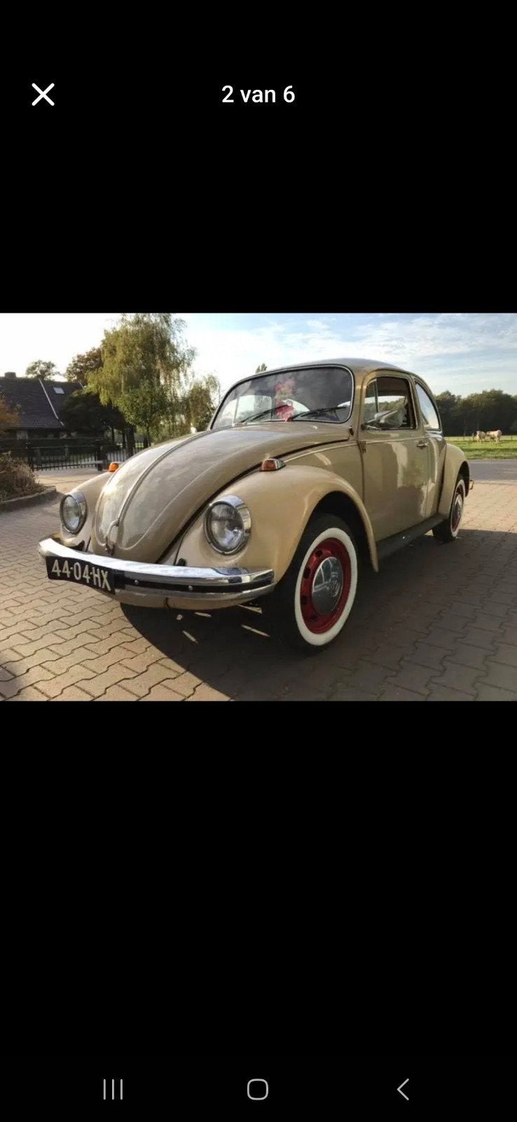 Volkswagen kever 1969 vw, Auto's, 4 cilinders, 800 kg, Beige, Bruin