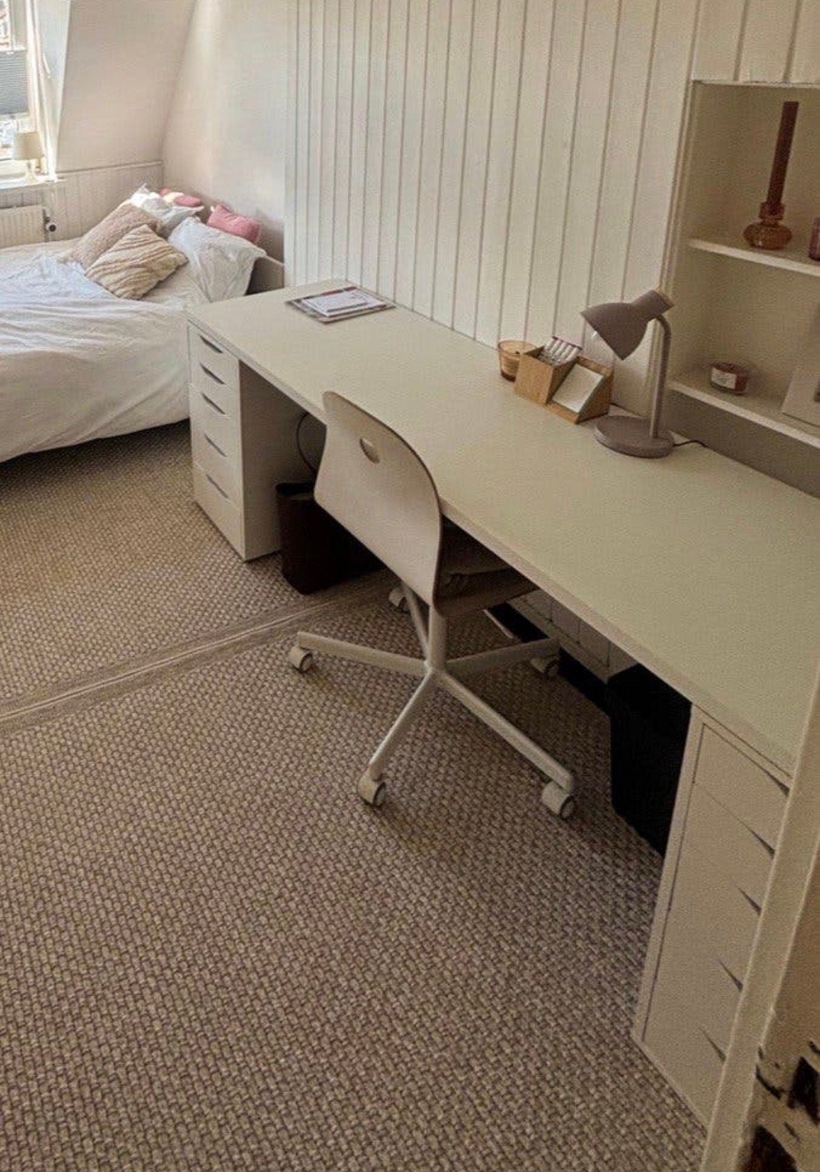 2 meter IKEA LINNMON bureaublad, zo goed als nieuw, Ophalen, Zo goed als nieuw
