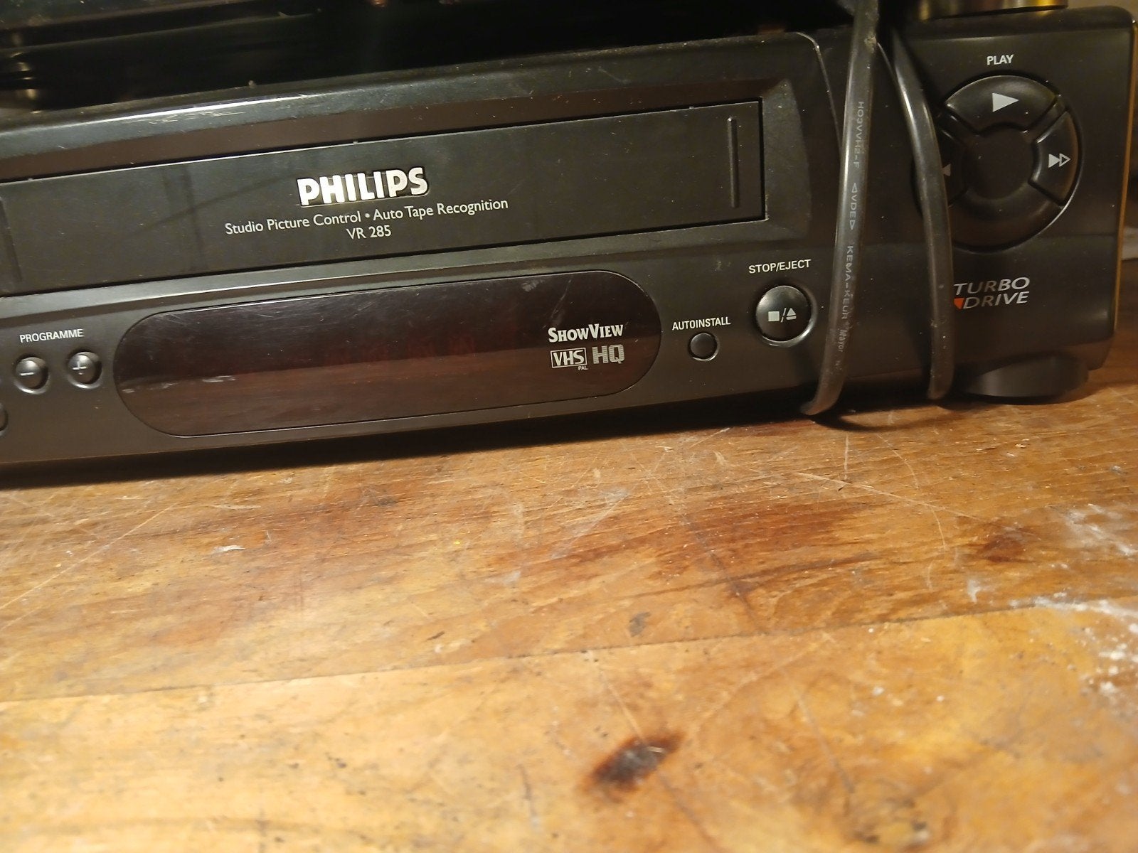 Philips VR 285 VHS HQ Videorecorder ShowView Turbo Drive, Ophalen, Gebruikt, VHS-speler of -recorder