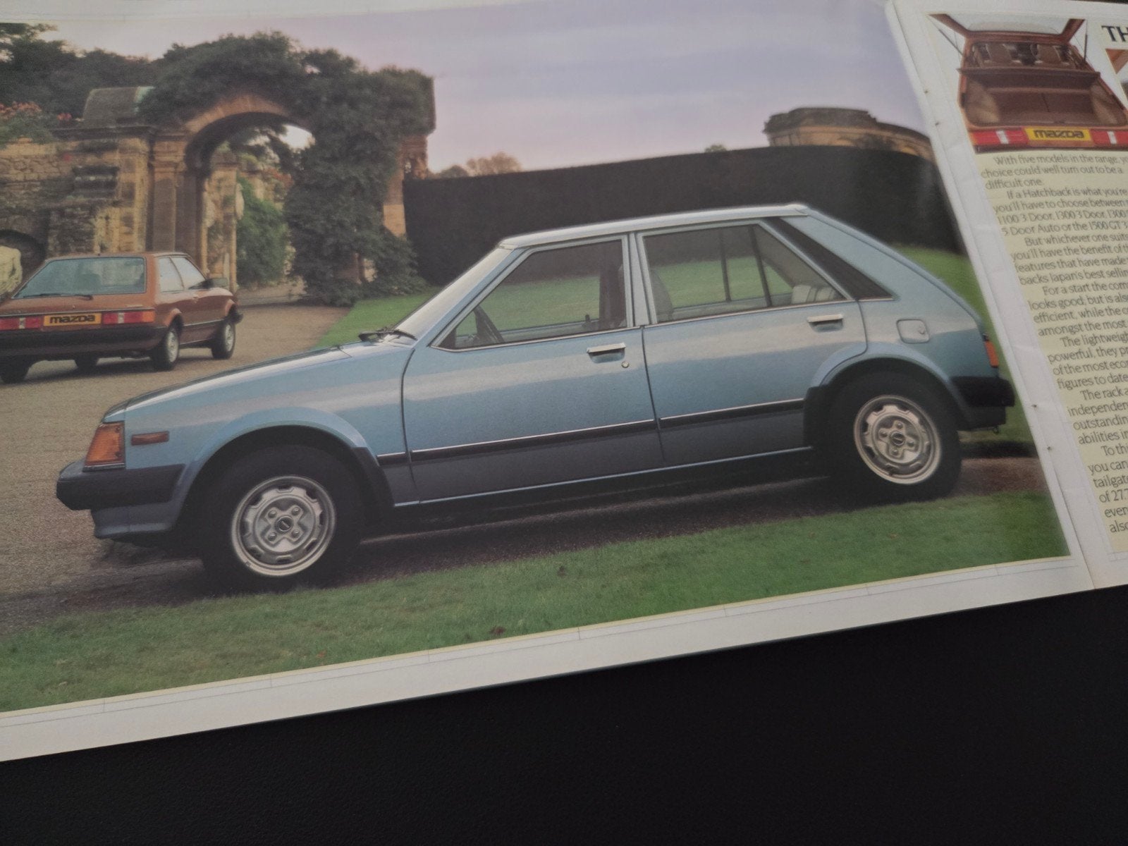 Brochure Mazda UK oa RX-7, Boeken, Ophalen of Verzenden, Zo goed als nieuw, Mazda