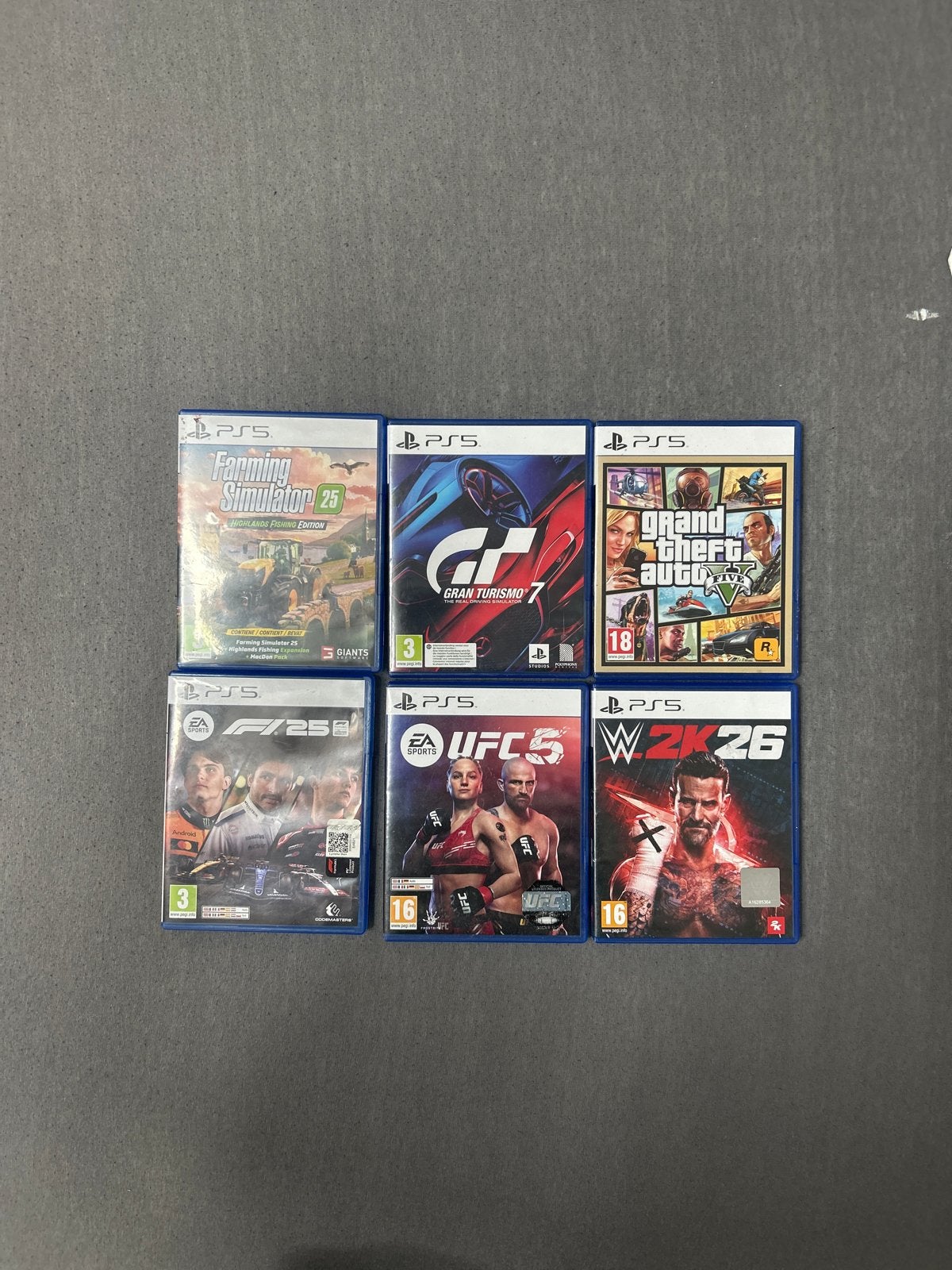 PS5 Games Bundel: Farming Simulator 25, Gran Turismo 7, GTA