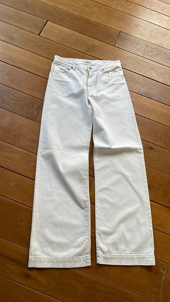 Antonelli lange jeans, roomwit, it 46 ca 40/42, katoen, Kleding | Dames, Beige, Maat 42/44 (L), Ophalen of Verzenden, Zo goed als nieuw