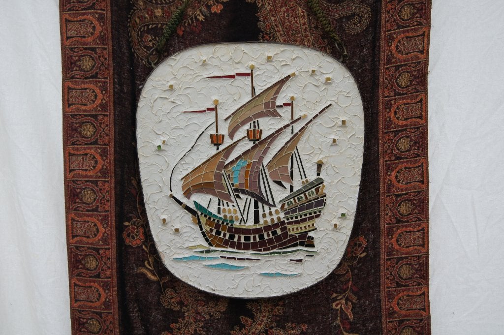 Mozaiek schilderij, Minder dan 50 cm, Gebruikt, Ophalen of Verzenden, Schilderij